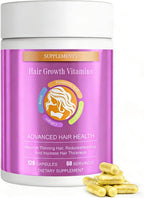 ZYXN Biotin | Collagen | Hyaluronic Acid Supplement, Clinically Proven Hair Growth Support, Skin and Nails, 25000 mcg Vitamins B2, B3, B6 & B7 + B1 & Keratin Women & Men （120 Capsules）