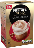NESCAFÉ Gold Cappuccino Original, 8 sachets, 136g (Pack of 6, Total 48 Sachets)
