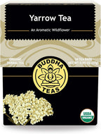 Buddha Teas Organic Yarrow Tea - OU Kosher, USDA Organic, CCOF, 18 Bleach-Free Tea Bag