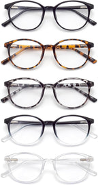 Blue Light Blocking Glasses Round Women Men Computer Glasses Anti Eye Strain/UV/Glare Gaming Glasses