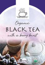 TBT - Totally Bold Tea - Organic Black Tea - Natural Energy - Caffeine - 30 pyramid whole leaf bags.