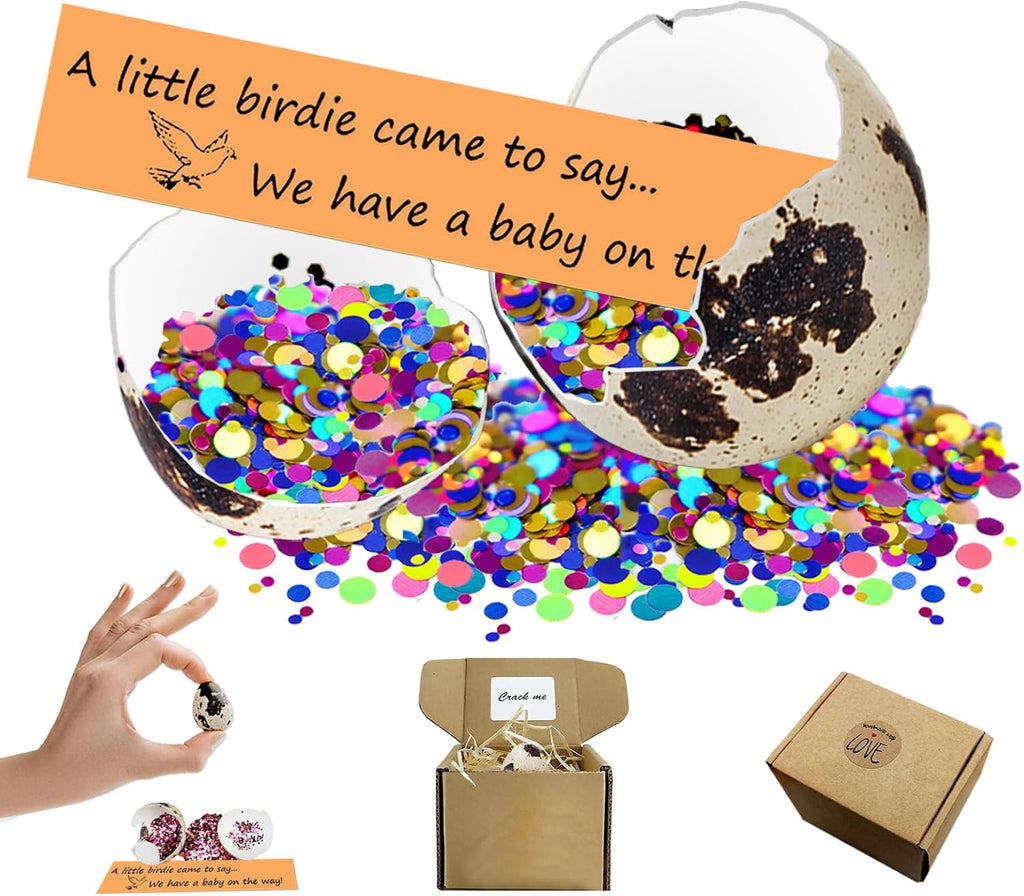 Surprise Quail Egg Pregnancy Announcements, Funny Baby Announcements Ideas Gifts, Quail Eggs Perfect for Grandparents Future Dad,or Friends