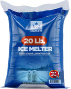 Ice Melt Safer for Concrete -20 lb Bag, Snow Salt Ice Melt, Salt for Snow and Ice Removal, Sidewalk Salt, Driveway Salt, Snow Melt is Effective Up to -15