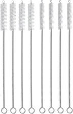 Hiware Straw Cleaner Brush Set, 8-Piece Long Cleaning Brush for Straws on Tumbler, Water Bottle, Sippy Cup, and Pipes, Tubes or Hummingbird Feeders