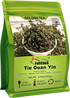 FullChea - Oolong Tea 8.8oz / 250g - Anxi Tieguanyin Chinese Tea - Loose Leaf - Tie Guan Yin - Iron Goddess of Mercy - Fruit Aroma - Aids digestion Tea
