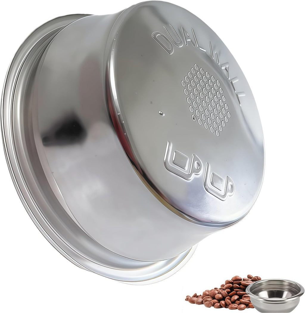 BES860XL Double Cup Dual Wall coffee Filter Basket compatible with Breville BES870/875/880/878/890/500/BES860XL Coffee Machine Pressurized Filter Basket basket Fits various Breville models
