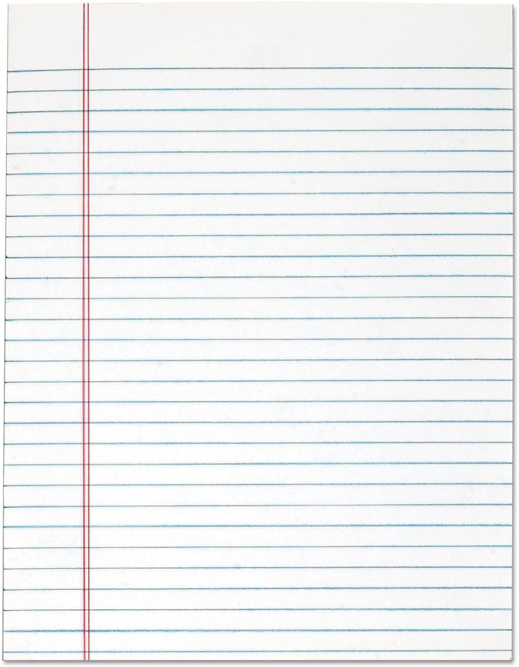 TOPS The Legal Pad Writing Pads, Glue Top, 8-1/2" x 11", Legal Rule, 50 Sheets, 12 Pack (7523)