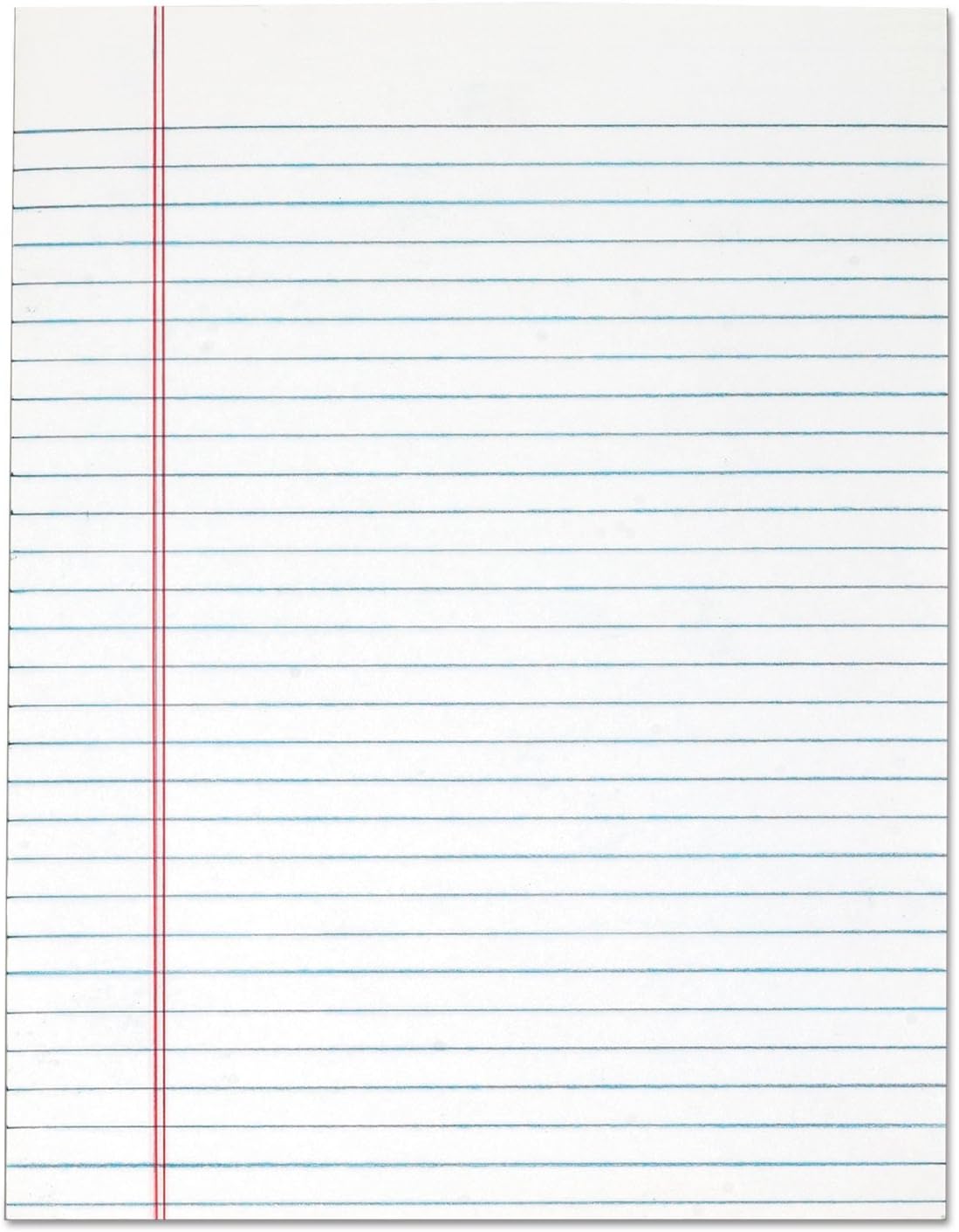 TOPS The Legal Pad Writing Pads, Glue Top, 8-1/2" x 11", Legal Rule, 50 Sheets, 12 Pack (7523)
