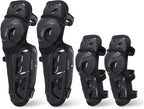 SCOYCO Motorcycle Knee Pads for Men - CE Level 1 Motocross Knee and Elbow Guards Protective Gear Armor with 45°-180° Knee Flexibility Design Adjustable Elastic Band