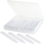 100 Plastic Collar Stays For Men Dress Shirt 2" 2.2" 2.5" 2.7 or 3" inches