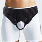 lefeke Hernia Belts for Men Inguinal, Hernia Support Brace for Groin Pain Relief, Hernia Truss for Bilateral, Adjustable Waist Guard Left or Right Side(M with 4 Compression Pads)