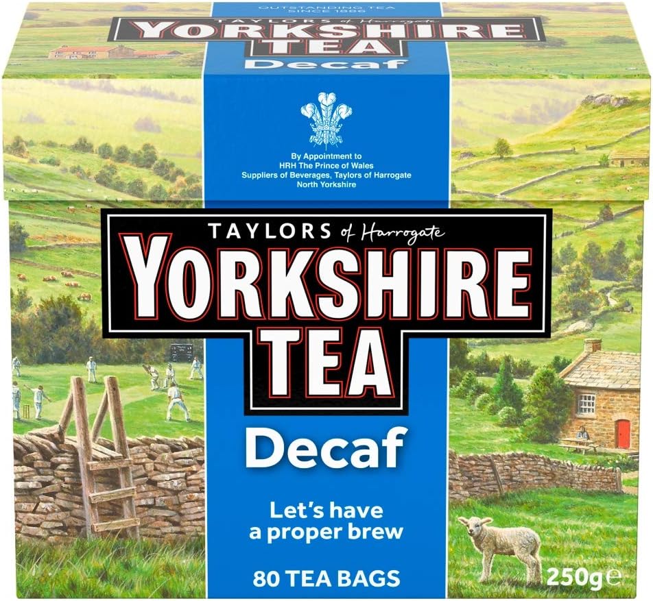 Yorkshire Tea Decaffeinated Tea Bags 250 g (Pack of 5)