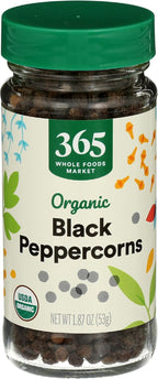 365 by Whole Foods Market, Organic Black Peppercorns, 1.87 Ounce
