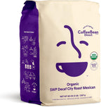 Coffee Bean Direct Organic Swiss Water Process Decaf City Roast Mexican, Whole Bean Coffee, Arabica Coffee, 5 Pound Bag (Pack of 1)