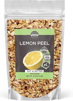 Birch & Meadow 8 oz Lemon Peel Cut and Sifted, Teas, Drinks & Seasonings