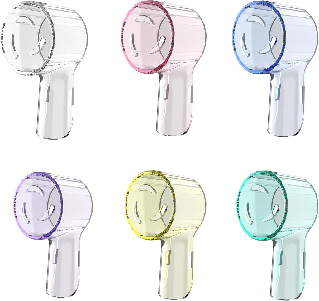 Kaymax 6 Pack Dustproof Protective Covers for Toothbrush Head Compatible with Oral B, Fits for Oral-B iO Series, Pro 1000, 1500, 5000, 7500 Electric Toothbrush, Protects and Convenient Travel