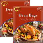 Turkey Oven Bags, Oven Bags for Roasting, Turkey Bags Roasting Chicken, Meat & Fish Multi Purpose Cooking Bags, Large Size 17’’ x 22’’, 12 Counts