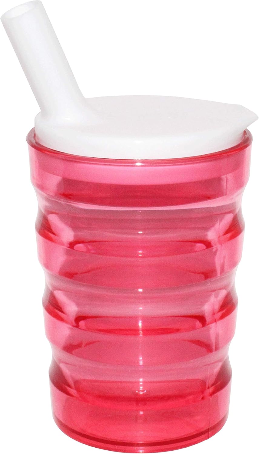 Rehabilitation Advantage Long Spout Feeding Cup Red