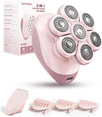 7D Electric Razors for Women: 2-in-1 Electric Shaver Trimmer for Ladies Flawless Legs & Full Body & Bikini - Waterproof Wet Dry Shaver w/LED Light & Travel Cap - Birthday Gifts for Wife Her