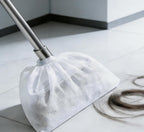 100pcs Broom Cloth Covers Multi-Purpose Microfiber Floor Towel Washable Reusable Cleaning Cloth Wet or Dry Cleaning Mops with Adjustable Drawstring for Pet Hair, Dust, Stain (100)