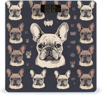 I Love French Bulldog Scale for Body Weight Highly Accurate Digital Bathroom Scales Sturdy Tempered Glass Weighing Scale with LCD Display Fashion Body Fat Smart Scales 400lb