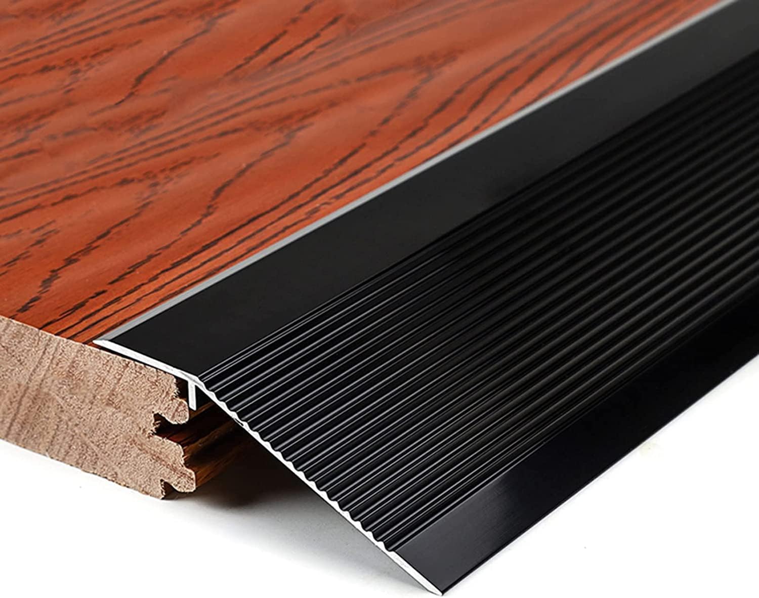 Doorway Uneven Floor Transition Strip, Door Carpet Lining Transition Strip,Uneven Floor Vinyl Floor Edge,Aluminum Threshold Reducer 10cm Wide