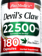 FITO MEDIC'S Lab | Devils Claw |180 Capsules | Devils Claw Herbal Supplement | harpagofito | Ultra high Absorption.
