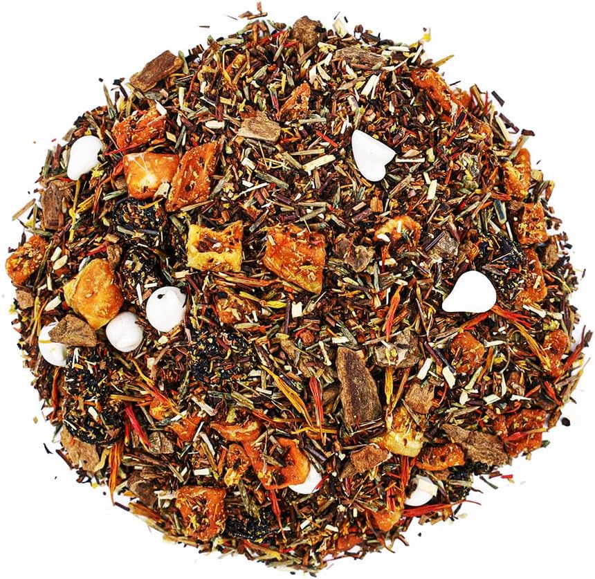 The Whistling Kettle Pumpkin Cheesecake Rooibos Tea - Premium Loose Leaf Tea with Nutmeg, Cinnamon, Pumpkin (4oz)