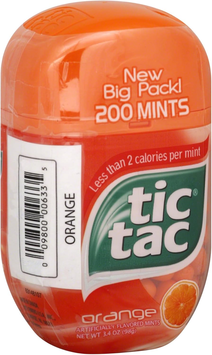 Tic Tac Mints, Orange Flavored Mints , 800 Count
