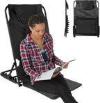 Lifting Bed Backrest for Bed Sitting up, Adjustable Reading Bed Chair, Lifting Back Rest Support for Patient, Folding Bed Rest Pillow for Neck Head Lumbar-Breathable Black+Green Stripes