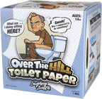 Over the Hill Toilet Paper - Funny Gag Gifts for Men & Old People - Birthday Party Supplies for 40th, 50th, 60th, 70th - Novelty Toilet Roll Joke Gifts for Him, Dad, Brother, Adults - Laughing Smith