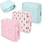 3Pcs Sanitary Napkin Storage Bag, Portable Period Pouch Feminine Pads Tampon Organizer Pouch Pad Holder Bag Small Menstrual Period Bags for Teen Girls, Women