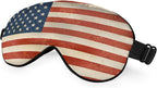 Flag Eye Mask Sleeping Mask Vintage Style Flag America Red White Striped Stars Sleep Masks Silky Soft Eye Cover for Women Men Shading Blindfold for Air Travel Sleeping