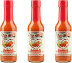 Marie Sharp's Hot Habanero Pepper Sauce, 5 oz – Authentic Belizean Hot Sauce with Fresh Red Habanero Peppers (Pack of 3)