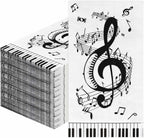 SietDESEO 50 Pieces 3-ply Music Note Napkins 13 x 15.7 Inch Guest Bathroom Napkins Disposable Hand Towels for Bathroom Wedding Birthday Music Themed Party Paper Dinner Napkin