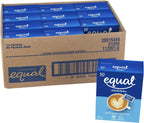 EQUAL 0 Calorie Sweetener, Aspartame and Acesulfame-K Sweetener Packets, Zero Calorie Sugar Alternative, Erythritol Free, 50 Ct (Pack of 12)