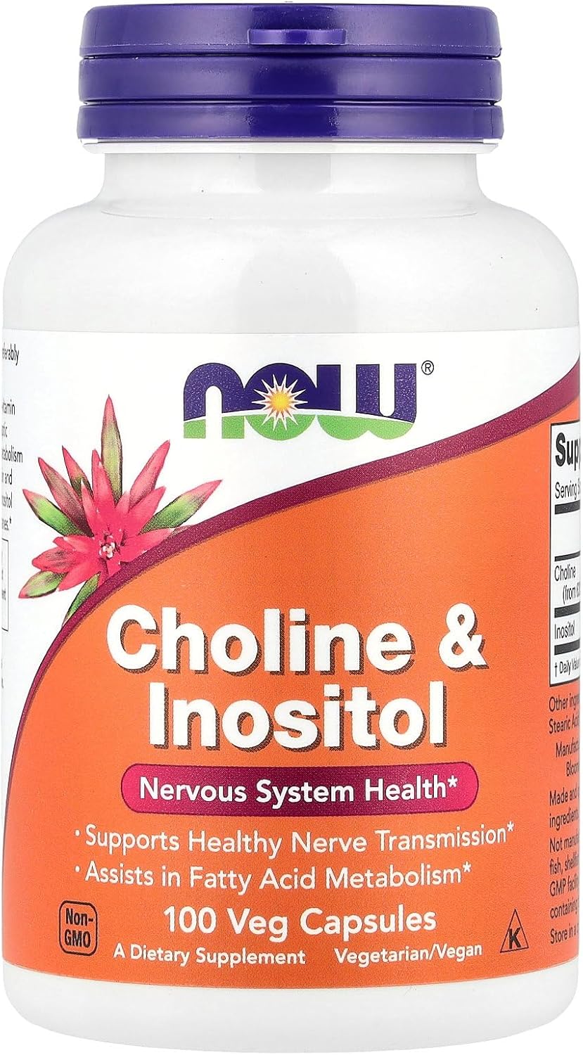 Now Foods Choline & Inositol 500 Mg - 100 Caps