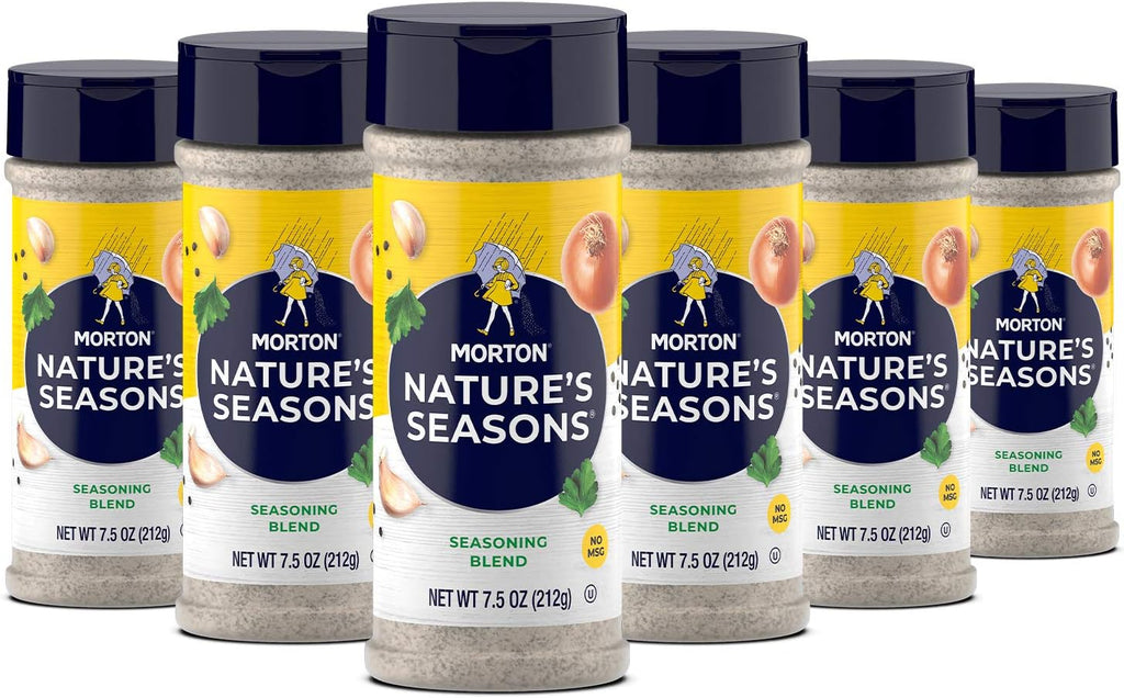 Morton Nature's Seasons Seasoning Blend, (7.5 oz), 6-Pack, Perfect for Cooking & Seasoning