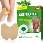 MQUPIN 24Pcs Knee Patches, Natural Kee Pain Relief Arthritis Patch Knee Patches for Pain Relief Bone on Bone for Knee, Back, Neck, Shoulder