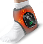 Foot Massager for Pain Relief, Foot Renew Ankle Massager, Ankle Heating Pad Heated Brace Wrap with 4 Heat Levels and 3 Vibration Modes for Women Men (Grey)
