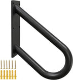 WIPHANY Handrails for Outdoor Step U Shaped Pipe Grab Hand Rails for 1-3 Steps Indoor or Outdoor Stair Wall-Mount Hand Railing for Garage Porch Patio Garden Entrance