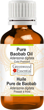 Greenwood Essential Pure Baobab Oil (Adansonia digitata) Cold Pressed 5ml (0.16 oz)