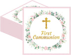 First Communion Decorations 40 Pack Paper Napkins, Holy Communion Napkins for Baptism Decorations, Primera Comunion Decoracion Party Favors, First Holy Communion Supplies for Religious Celebration