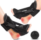Plantar Fasciitis Brace Night Splint with Soft Memory Foam Pad: 2 Packs Upgraded For Achilles Tendonitis Relief Foot Drop Heel Arch Ankle Pain Support for Women Men