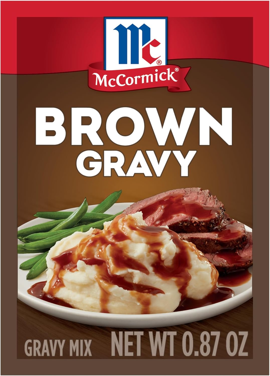 McCormick Brown Gravy Mix Seasoning Packet, 0.87 oz