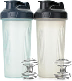 Mr. Pen- Protein Shaker Bottles, 2 Pack, 28 oz, Shaker Bottles with Leak-Proof Flip-Top Lid, Wire Whisk Ball for Smooth Mixing, Ideal for Protein Shakes, Smoothies, and Supplements