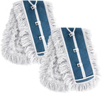 MASTERTOP Cotton Dust Mop Heads Replacement, 93cm Wide Commercial Mop Cleaning Head for Hardwood, Tile, Laminate,Garage,School,Mall