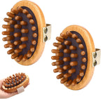 2 Pcs Wood Therapy Massage Tools,Meridian Brush Massage Body,Massage Tool For Cellulite Remover,Wood Therapy,Massage Brush,Meridian Brush For Belly,Cellulite For Muscle Pain Relief And Hair Growth