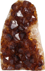 Natural Raw Citrine Crystal Cluster Mineral Specimen for Meditation and Chakra Balancing, Decorative Feng Shui Stone Citrine Geode Cluster for Wealth, 301g-400g