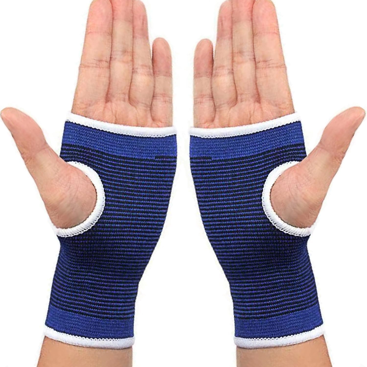 Palm Brace Wrist Compression Sleeves, Everyday Use Wrist Brace, Compression Carpal Tunnel for Wrist Pain Relief, Fitness Gloves, Sports compression Glove, Wrist guard for Men and Women (Blue)